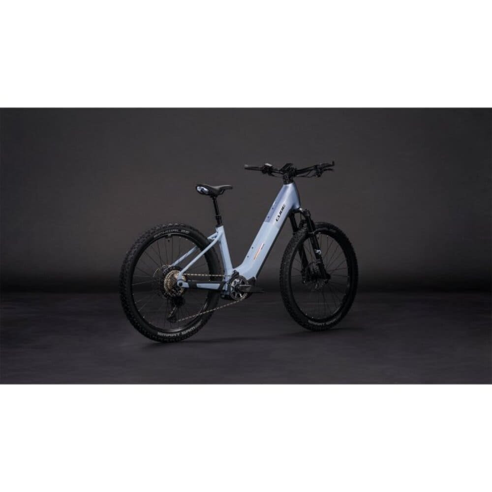 CUBE REACTION HYBRID SLX 800 Easy Entry E-Mountainbike 2026 gauzegrey / iceblue – Bild 2