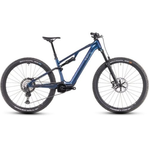 CUBE AMS HYBRID ONE44 C:68X SLX 400X 29″ Carbon E-Mountainbike 2025 deepcobalt / black