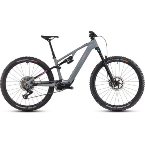 CUBE AMS HYBRID ONE44 C:68X TM 400X 29″ Carbon E-Mountainbike 2025 swampgrey / purplereflex