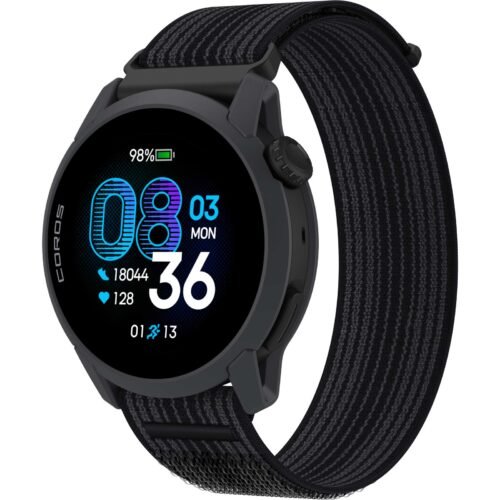 COROS PACE 4 GPS Multisportuhr – Nylonband – Schwarz