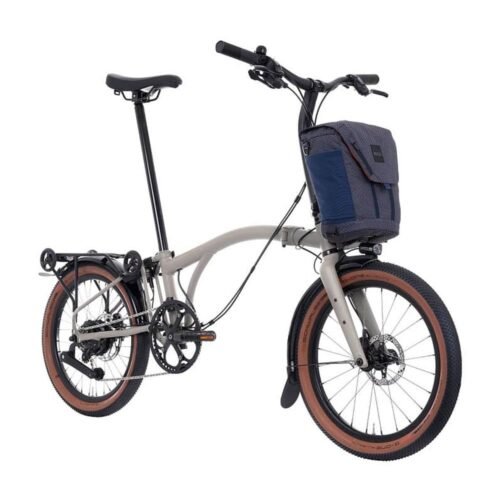 Brompton E-Faltrad Electric G Line 20″ 4-Speed 2025 Medium Bar traildust white