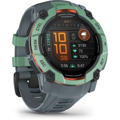 Garmin Instinct 3 AMOLED GPS Smartwatch 50mm – Twilight/Neo Tropic