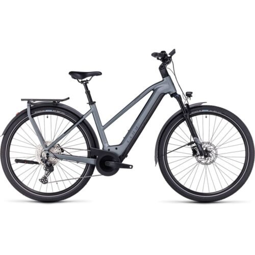 CUBE KATHMANDU HYBRID Pro 750 Trekking E-Bike 2024 Damen flashgrey / metal