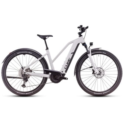 E-Bike CUBE NURIDE HYBRID EXC 800 Allroad – Damen 2025  silver 52cm