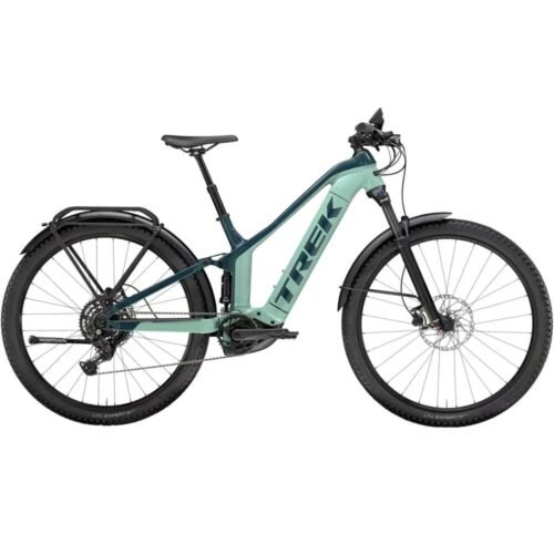 Trek POWERFLY FS 4 EQUIPPED GEN 3 E-Mountainbike 2024 27.5″/29″ Blue Sage/Juniper