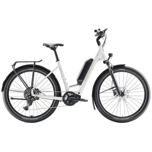 Diamant Zing Trip Core (Lowstep) 545Wh – 27.5″ City E-Bike – 2025 – baumwollweiss metallic